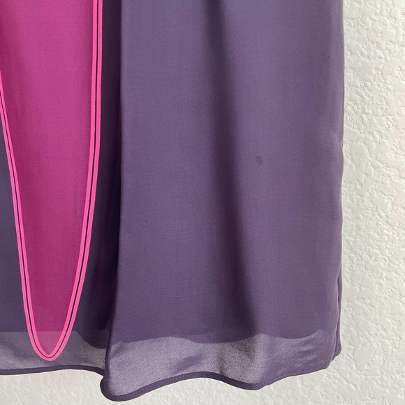 TIBI Purple Pink Silk Mini Dress - Picture 11 of 14